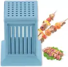 Hapivida 49 Holes Barbecue Skewers Maker, Kebab Making Box Grill Meat Slicers...