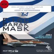 1/48 Scale Israeli F-16C Barak Camouflage Flexible Mask for Kinetic K48129 Model