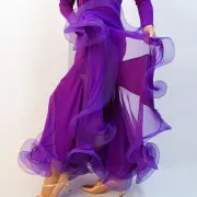 Latin salsa tango rumba Cha cha Square Ballroom Dance Dress#F001 Skirt 7 Colors