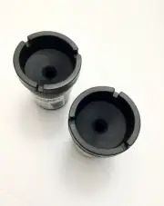 2PC CIGARETTE BUTT BUCKET EXTINGUISHING CAR ASHTRAY BLACK COLOR ONLY