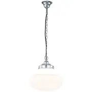 Chrome Preston Lighting Period Pendants Lights Art Deco Chain Retro