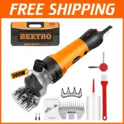 Heavy Duty 500W Sheep Shears with Extra Blades - Ideal for Livestock Grooming