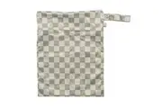 Nestling: Double Pocket Wet Bag - Moss Check