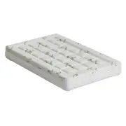 Giselle Bedding Mattress Topper Pillowtop Bamboo 7.5cm King Single