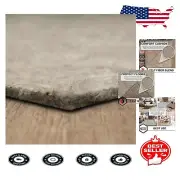 Machine Washable 6' x 9' Rug Pad - Durable Felt Cushion for Flooring Protection