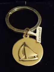 Lenore Doskow Sterling Sailboat KEY CHAIN