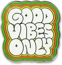 在飛比找博客來優惠-Good Vibes Only Hard Enamel Cl