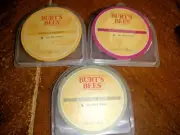 Lot of 3 NEW Burt's Bees Soy Wax Melts 2.5 oz each Vanilla Honey, Soothing Aloe,