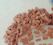 100 Red Bricks 1:18 Scale DIORAMA ( 1/2''x 1/4''x1/8'')MADE IN THE USA!