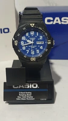 CASIO Men's Wrist Watch MRW-200H-9B, Diver-Style, Analog Display, Resin Band