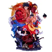 Anime One Piece Luffy Burning Wind GK Action Figure Collection Model Gift 30cm