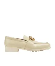 Bottega Veneta Square Toe Loafers 37.5,37 Nude