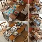 Home Dining room Table Runner Tassel Table Cloth for Wedding Party Evening Decor
