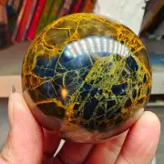 305g WOW! Natural Rare Pietrsite Crystal ball Quartz Sphere Healing A511