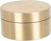 Round Copper Jewelry Storage Box Sealed Container for Travel Brass Medicine Holder Lightweight and Portable Design for Outdoor Use