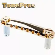 NEW Tonepros T1Z Metric Stop Tailpiece for Import Epiphone, ESP, Schecter - GOLD