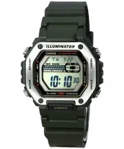 Casio Illuminator Digital Alarm Chrono Backlight MWD-110H-3A 100M Mens Watch