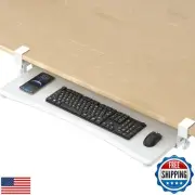 suptek Large Keyboard Tray Under Desk Pull Out with C Clamp Mount, Computer K