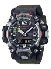 Casio G Shock Mudmaster Black and Red Watch GWG-2000-1A3 Stainless Steel 4549526311123