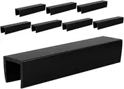GALPADA 8pcs Dog Fence Reinforcement Groove Kit Reinforcement Groove Accessories Portable Fence Groove Universal Stair Gate Fittings Gates Grooves Safety Gate Parts Plastic Black