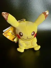 [NWT] Chirimen Pikachu Plush Keychain with Bell Japanese Pokemon Center