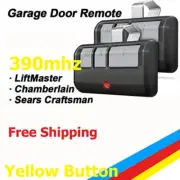 Garage Door Opener Replace Remote For Liftmaster Yellow Learn Button 3B Visor