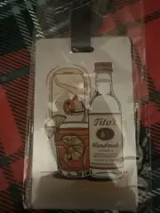 Tito's Tasters Handmade Vodka Luggage Tag 2023 Holiday Promo New
