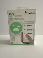 Belkin F7C030FC Wemo Smart Light Switch - White SEALED NEW