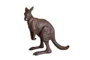 Mr Gecko Cast Iron Kangaroo Handcrafted Antique Rust Indoor/Outdoor Decor Statue