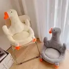 Goose Chair Cushions Backrest Plush Cozy for Bay Windows Car Home