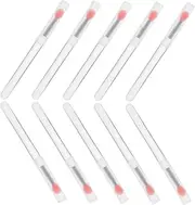 Healeved 10pcs Lip Brush Lip Gloss Makeup Brushes Jelly Brush Reusable Silicone Swabs Lip Brushes for Facials Lip Brush Lipstick Brush Applicator Pink Plastic