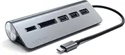 Satechi USB-C Combo Hub for Desktop - USB-A 3.0 Data Ports & Micro/SD Card Readers - Compatible with Apple Studio Display, 2021 iMac M1, 2019/2017 iMac, 2020 MacBook Pro/Air M1 (Space Gray)