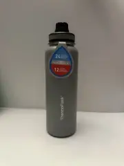 NEW Gray 40 Ounce Thermo Flask, Easy Carry Loop Handle