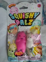SQUISHY PALZ Squishy Feel 2 Pack PINK MONSTER & WHITE HIPPOPOTAMUS Sensory Toy