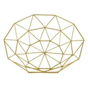 Metal Wire Fruit Basket Fruit Bowl, Round Bread Storage Bowl Stand U9J84214