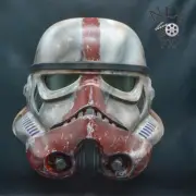Custom Painted Star Wars Black Series Incinerator Trooper 1/1 Helmet Hasbro
