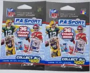 Lot Of 2 P.A. Sport NFL Sport Stamps 36 Count Pack Collectible Sport Stamps