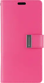 Goospery Rich Diary Case for iPhone 13 Mini - hot pink