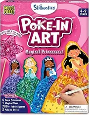 Skillmatics Poke-in Art - Magical Princesses, Mess-Free Fun for Kids, DIY Craft Kits, Creative Activity, Gifts for Girls & Boys Ages 4, 5, 6, 7, 8, 9