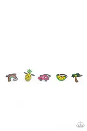 Paparazzi Summer Time Adjustable Rings for Kids NWT