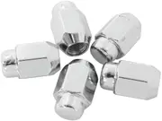 Aeroflow Acorn Mid Closed Wheel Nuts M12x1.25 Chrome M12 x 1.25mm Set Of 5