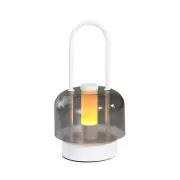 NNEDSZ White Portable Rechargeable LED Lantern -Touch Control, Adjustable Bright