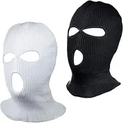 [XUNQUCOM] 3-Hole Ski Face Mask Balaclava,Full Face Mask for Cycling Skiing Winter Outdoor Sports