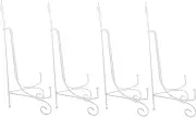 GREENADSCAPE 4pcs Display Stand Iron Plate Holders for Picture Frames Recipe Books and Decorative Items Lightweight and Portable Racks for Home and Office Use