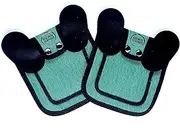 DOWN UNDER OUTDOORS 2 Pack Small Chicken Saddles for Bantams and Young Birds, Includes Shoulder Covers (Teal)