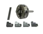 65mm 4 jaw self centering economy lathe chuck int/ext jaws 1mt arbor lathe