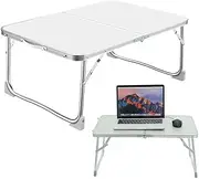 Exquisite Folding Table Foldable Laptop Bed Table Adjustable Lap Desk for Reading, Writing or Breakfast in Bed Portable Notebook Stand for Sofa, Patio, Balcony Compact and Lightweight Design 60 x 40 x