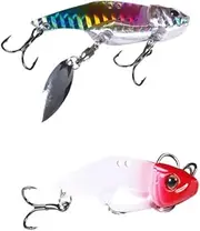 BESPORTBLE 2PCS Life Like Bionic Baits Durable Simulation Fishing for Lightweight Portable Design for Catching Bass Trout