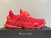 在飛比找Yahoo!奇摩拍賣優惠-現貨 - Nike Sock Dart 全紅 紅色 襪套 8