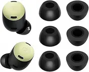 [JNSA] Replacement Memory Foam Ear Tips Noise Canceling Foam Eartips Ear Plug Ear Tip Gels Compatible with Google Pixel Buds Pro, [Fit in Case], [ S Size] 3 Pairs,Black (FoamPixelPro3PS)